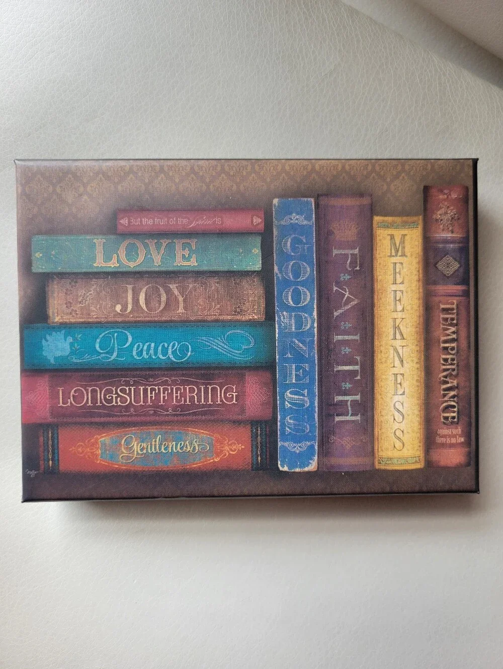 Stacked Books Notecards - Inspirational Words, Multi-Color